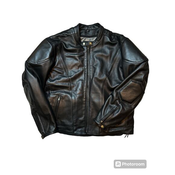 X-Element Advanced Motorcycle Gear Zip Out Leather Jacket - Picture 1 of 5